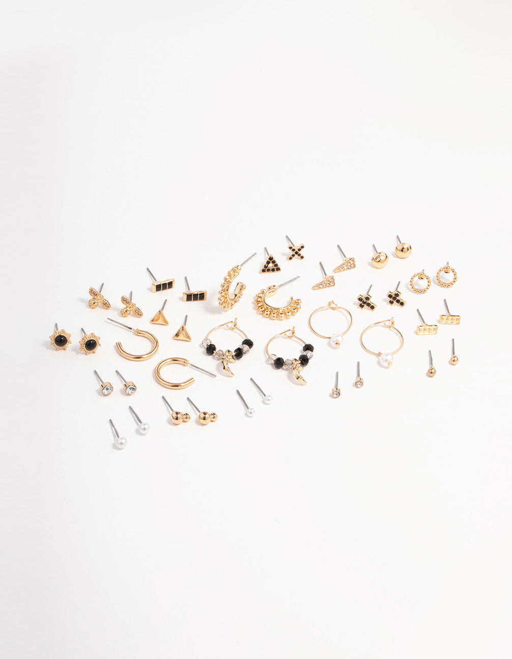 Image of Gold Mixed Stud Earring Pack