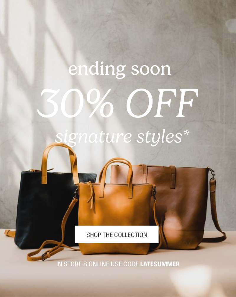 Ending soon, 30% off signature styles