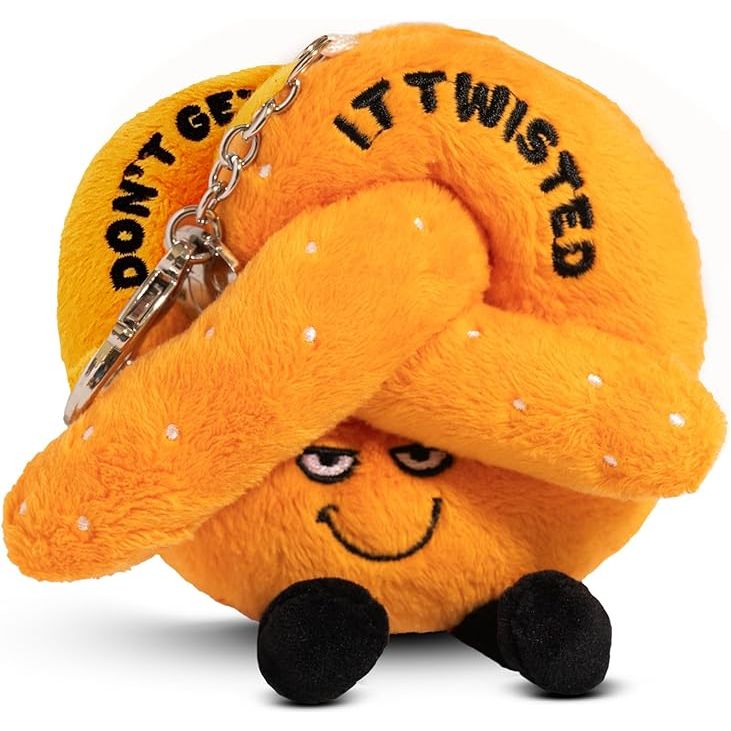 Punchkins Bites - Don't Get It Twisted Pretzel Plush Clip