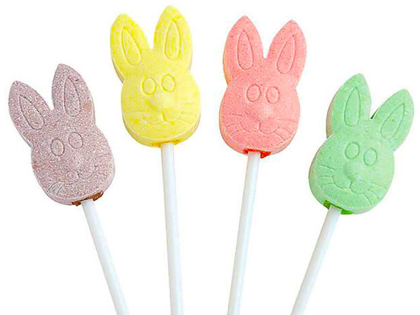 132182 - Easter Bunny Lollipops: 48-Piece Bag