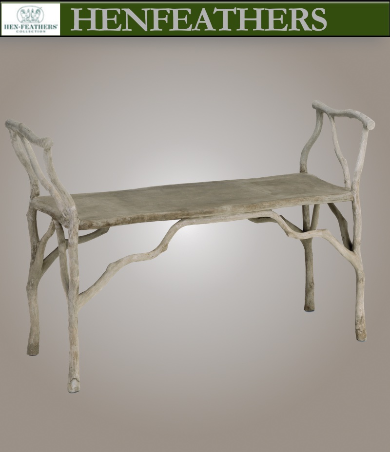 Shop the Bois de Bourbon Faux Bois Bench