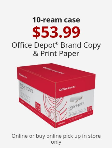 10-ream case 53.99 Office Depot® Brand Copy & Print Paper