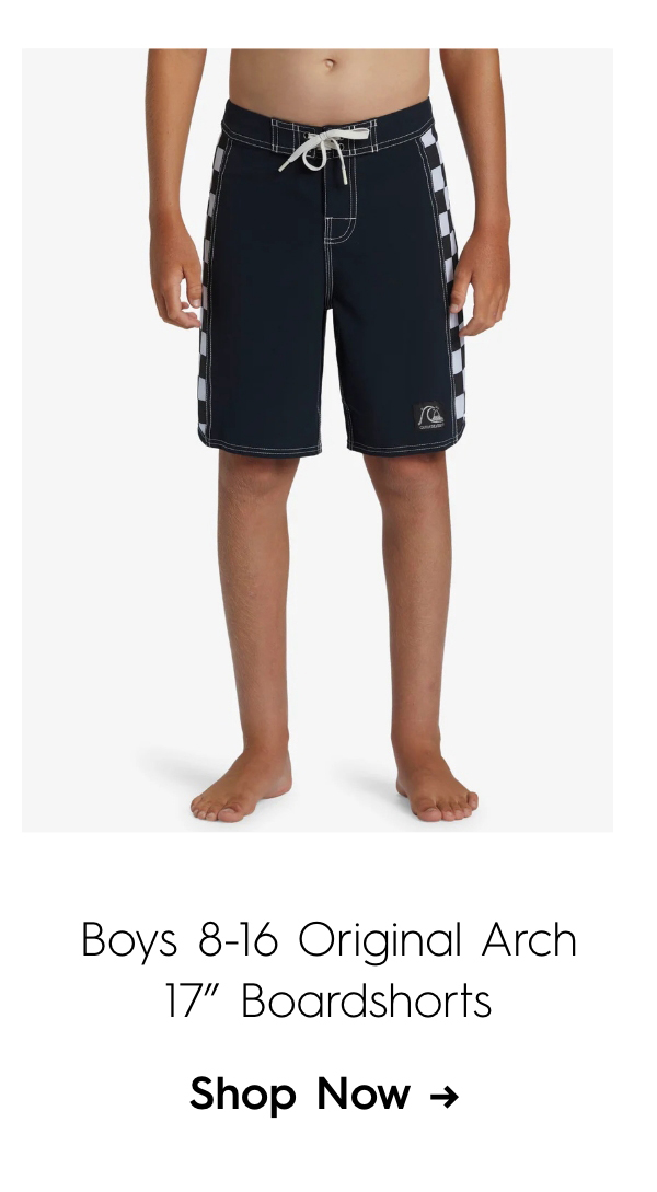 Boys 8-16 Original Arch 17" Boardshorts