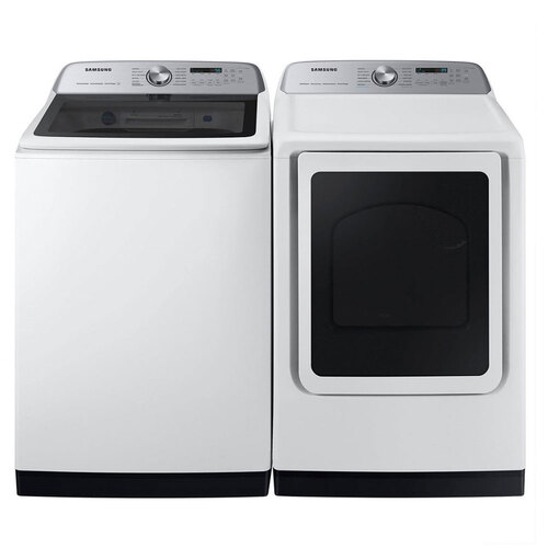 Samsung 5.4 Cu. Ft. High-Efficiency Smart Top Load Washer with 7.4 Cu. Ft. Smart Electric Dryer