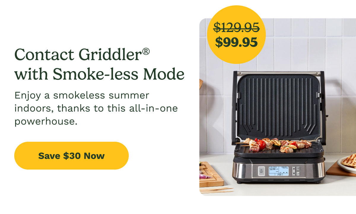 Contact Griddler with Smoke-less Mode