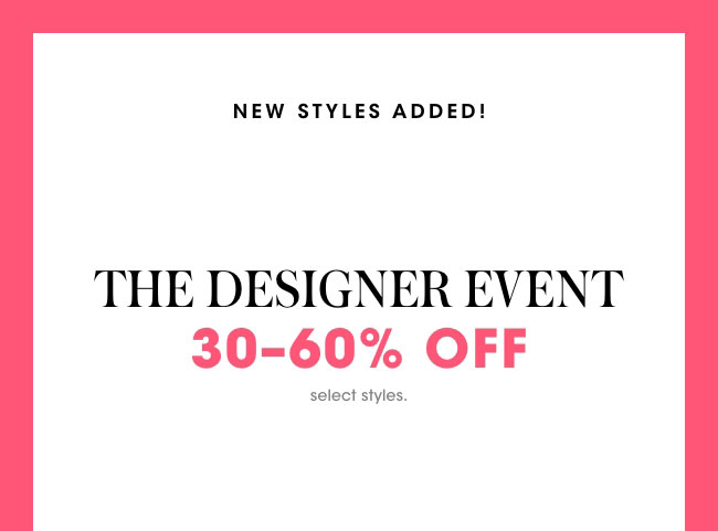 the designer event 30-60% Off