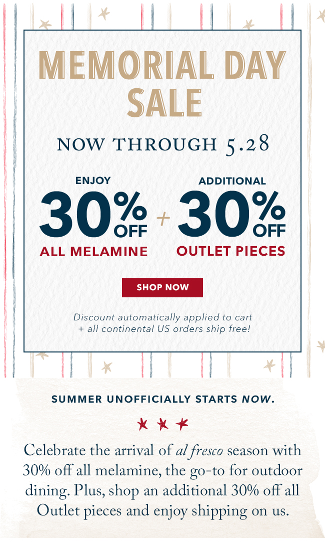 Shop 30% Off Melamine