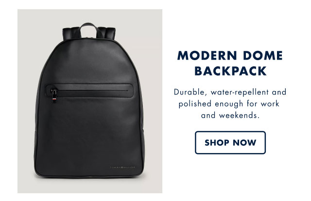 Modern dome backpack                                            Durable, water-repellant and polished enough for work and weekends.                                            Shop now                                         