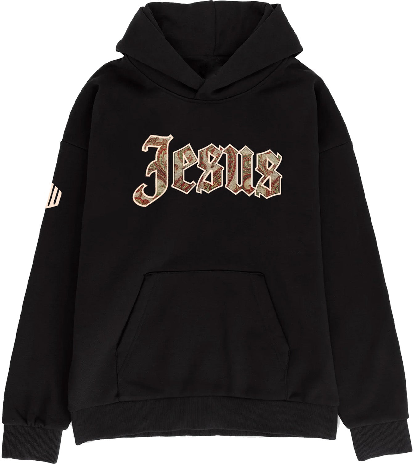 Image of Jesus Oversized Hoodie (Black & Champagne)