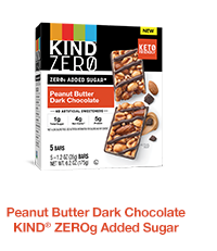 Peanut Butter Dark Chocolate KIND® ZEROg Added Sugar Bars