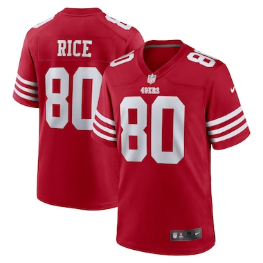  Nike Jerry Rice Scarlet  Retired Team Player Game Jersey