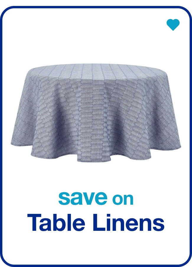 Save on Table Linens â€” Shop Now!