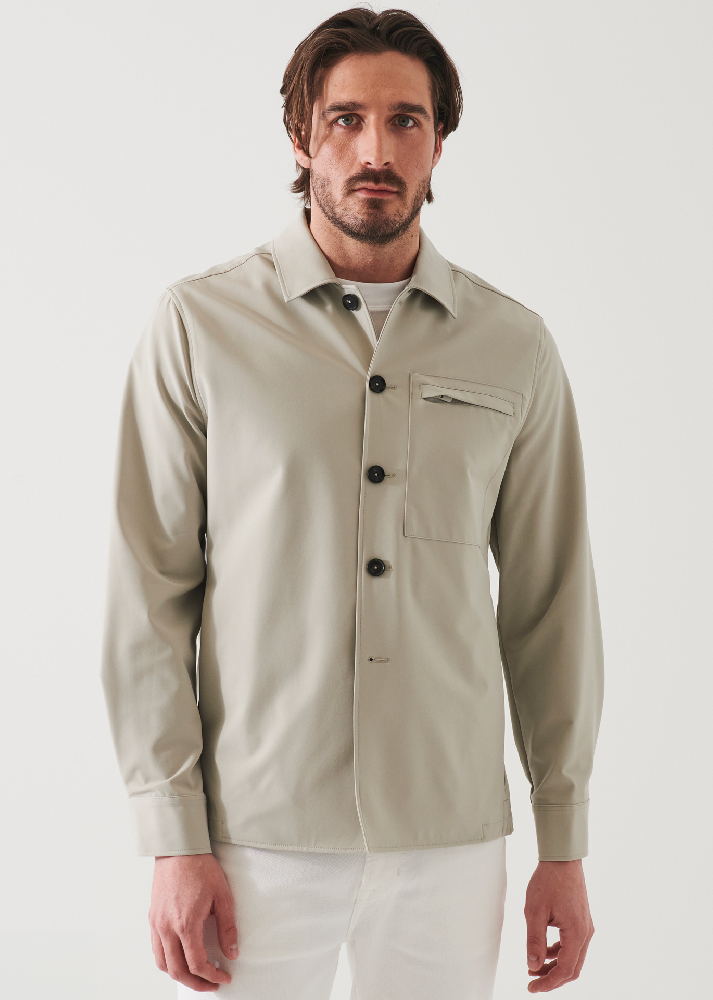 NUCLEO NYLON STRETCH SHIRT JACKET