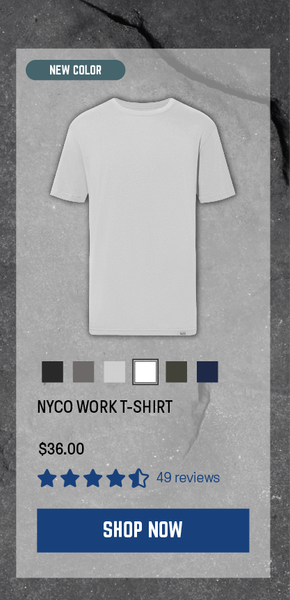 NYCO Work T-Shirt in White