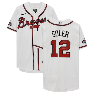 Jorge Soler  Autographed Nike 2021 World Series Champions Authentic Jersey with "21 WS MVP" Inscription