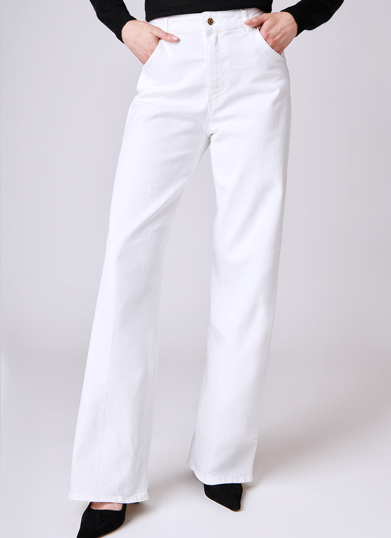 Image of Wide-Leg Denim Pant