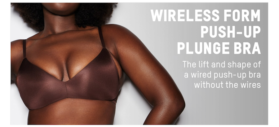 WIRELESS FORM PUSH-UP PLUNGE BRA