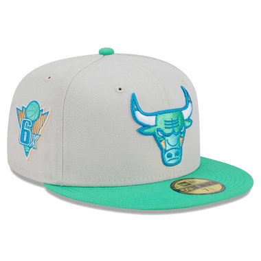  New Era  Cream and Green 59FIFTY Fitted Hat