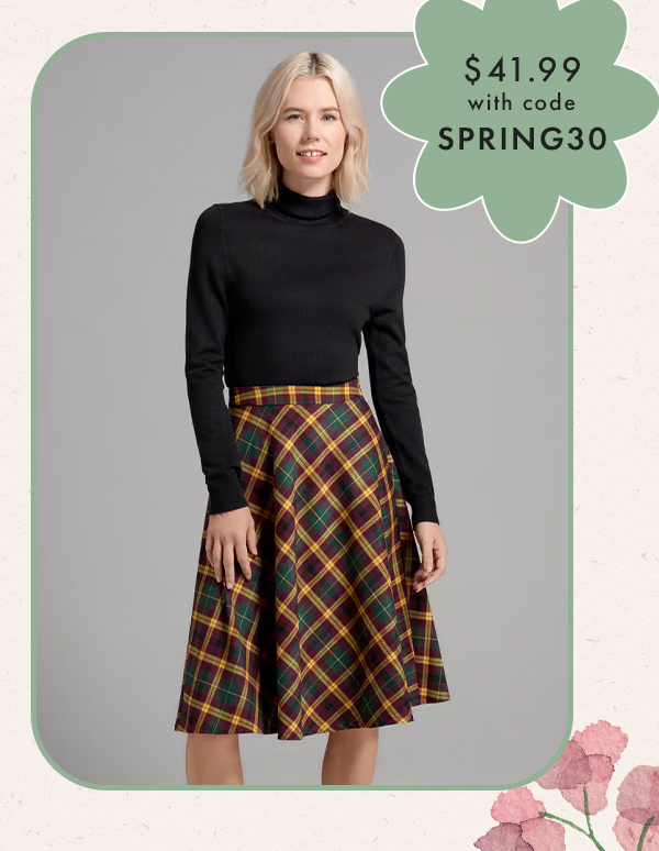 Just This Sway A-Line Skirt: Fall Edition