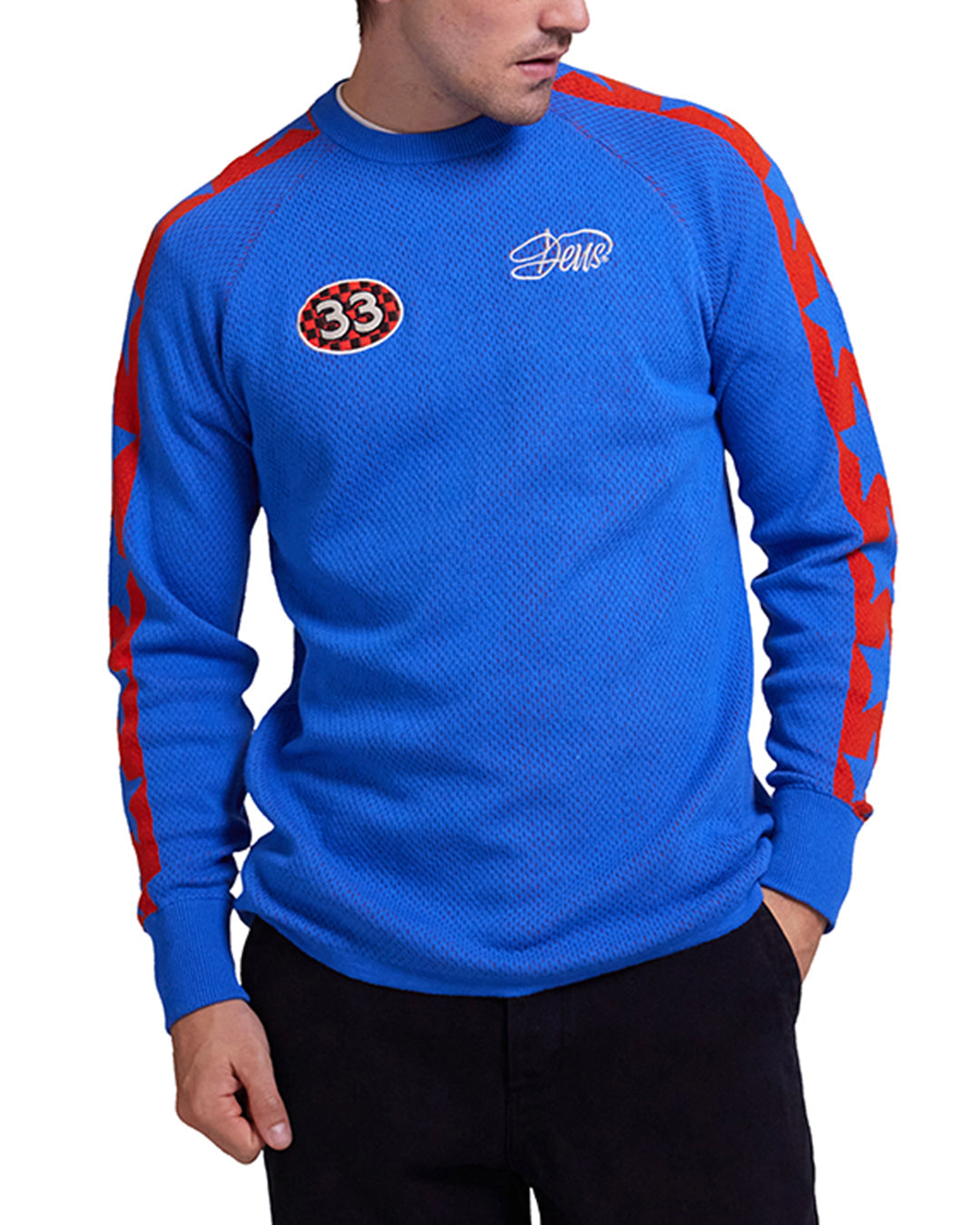 Image of Super Nova Moto Knit - French Blue