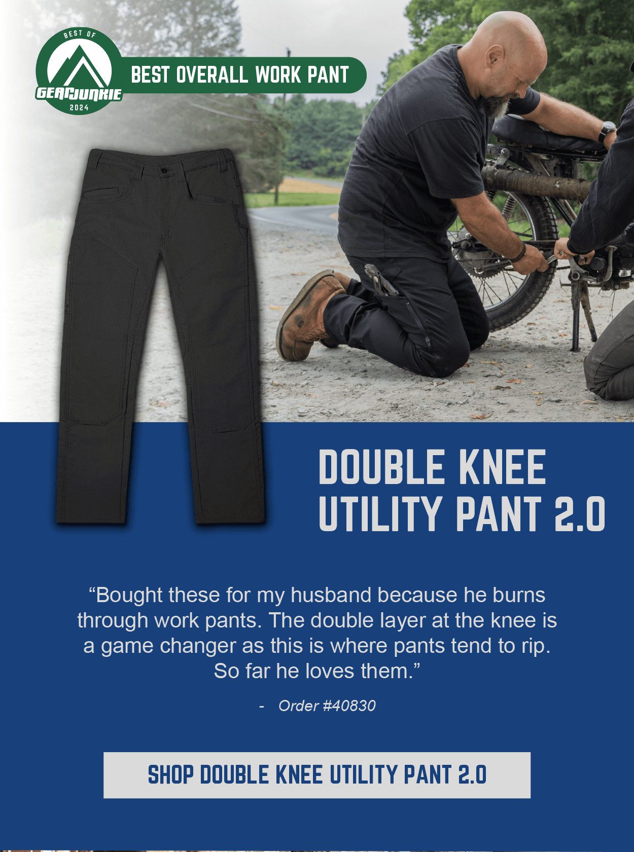 Double Knee Utility Pant 2.0