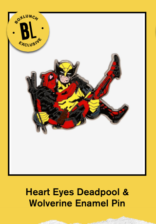 Heart Eyes Deadpool and Wolverine Enamel Pin