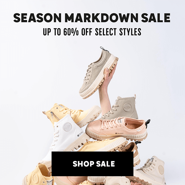 Season Markdown Sale up to 60% off select styles