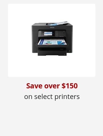 Save over $150 on select printers