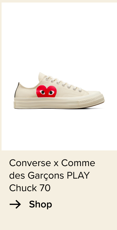 Shop: Converse x Comme des Garçons PLAY Chuck 70