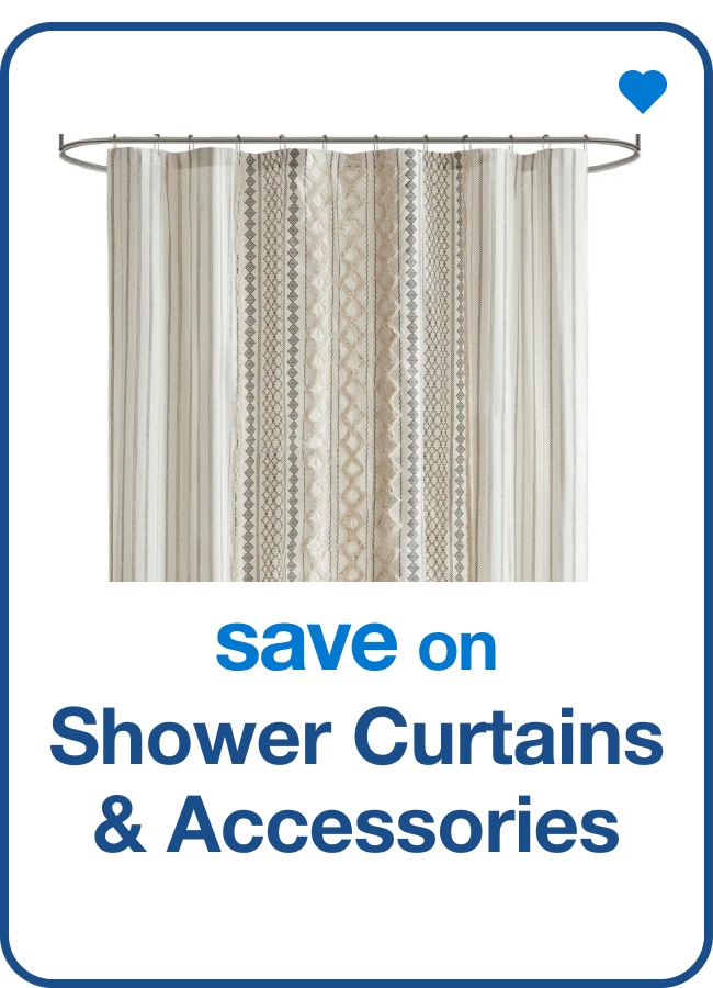 New in Shower Curtains & Accessories â€” Shop Now!