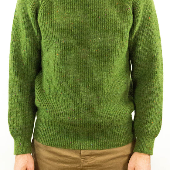 Shamrock Mohair/Merino Wool Tweed from Donegal, Ireland, knit and sewn in Queens, NY.