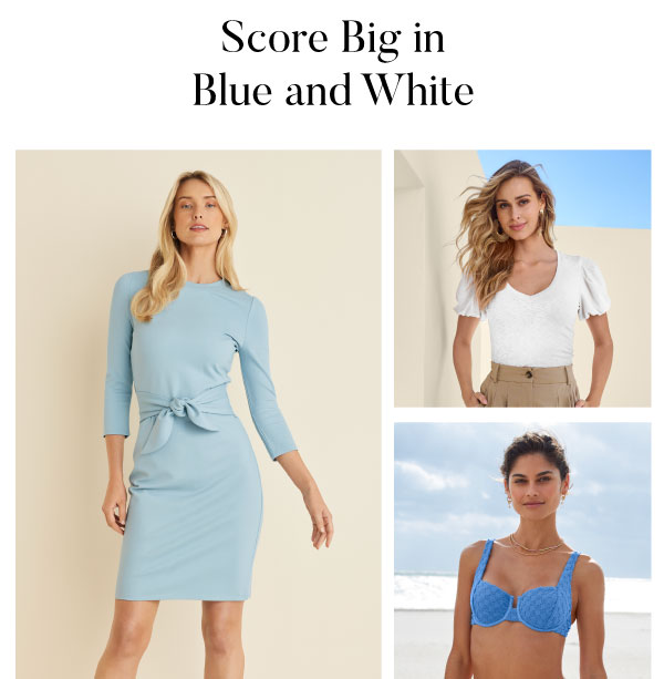 Score Big in Blue and White