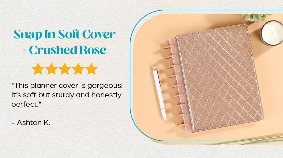 Snap In Soft Cover - Crushed Rose