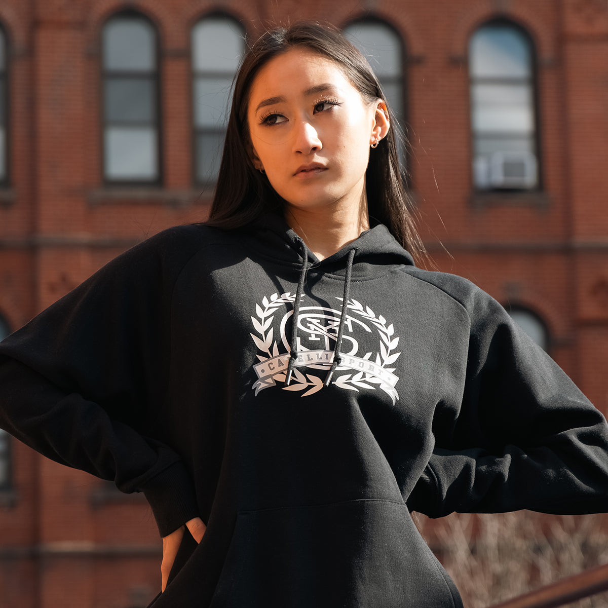 Image of WOMEN'S ACADEMIA CIRCLE PULLOVER HOODIE