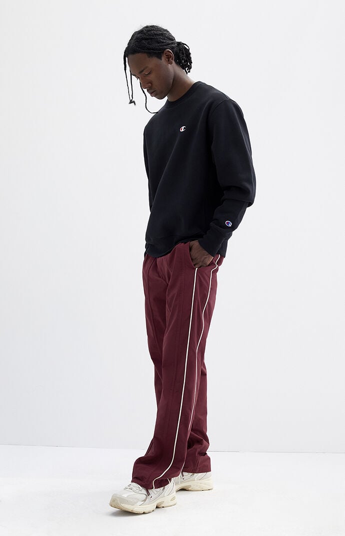 Image: Maroon Baggy Track Pants