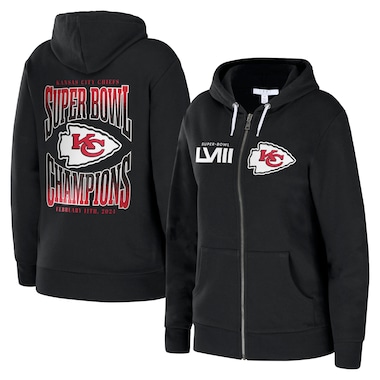  WEAR by Erin Andrews  Black  Super Bowl LVIII Champions Full-Zip Fleece Hoodie