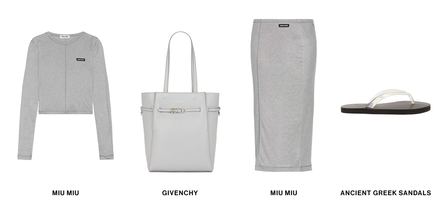 A Monochromatic Minute: White on white or gray on gray—choose your color and wear it head-to-toe. Shop now