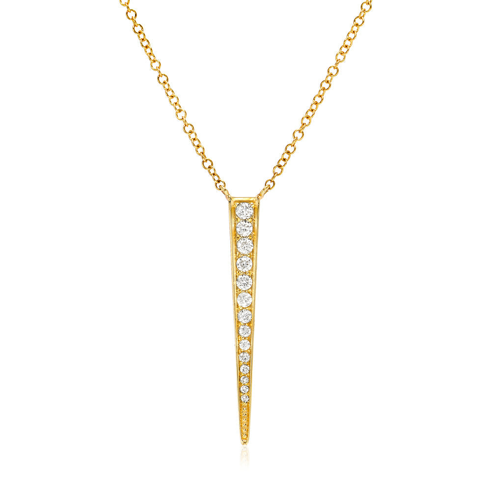 Image of Liven Co. Dagger Diamond Necklace Gold