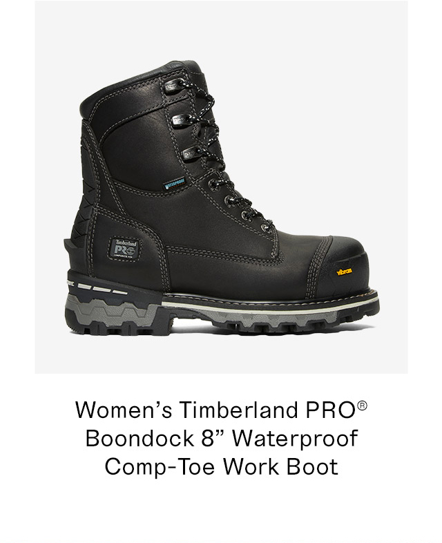 Women's Timberland PRO Boondock 8 Inch Waterproof Comp Toe Work Boot