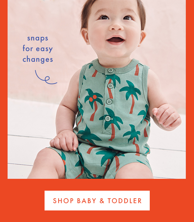 snaps for easy changes | SHOP BABY & TODDLER