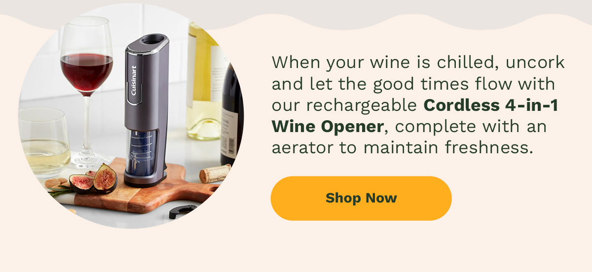 Cordless 4-in-1 Wine Opener - Shop Now