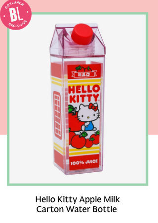 Hello Kitty Apple Milk Carton Water Bottle