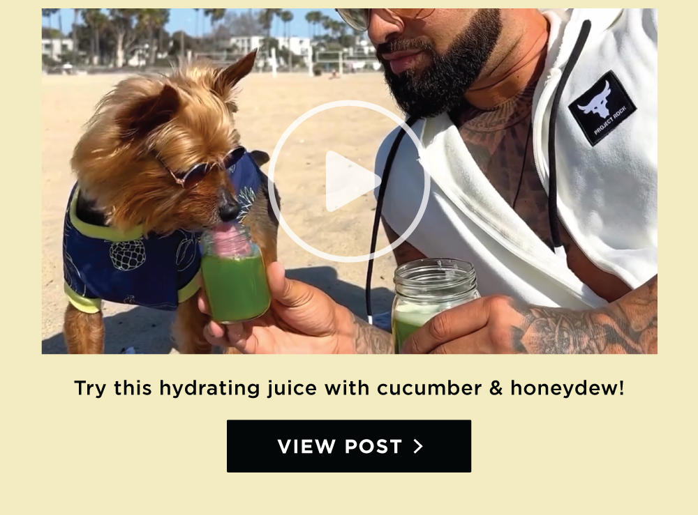 Try this hydrating juice with cucumber & honeydew! VIEW POST