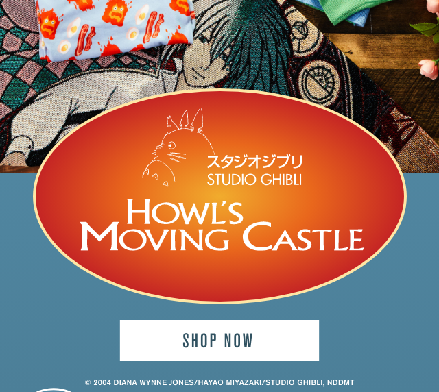 Studio Ghibli Howl's Moving Castle Shop Now