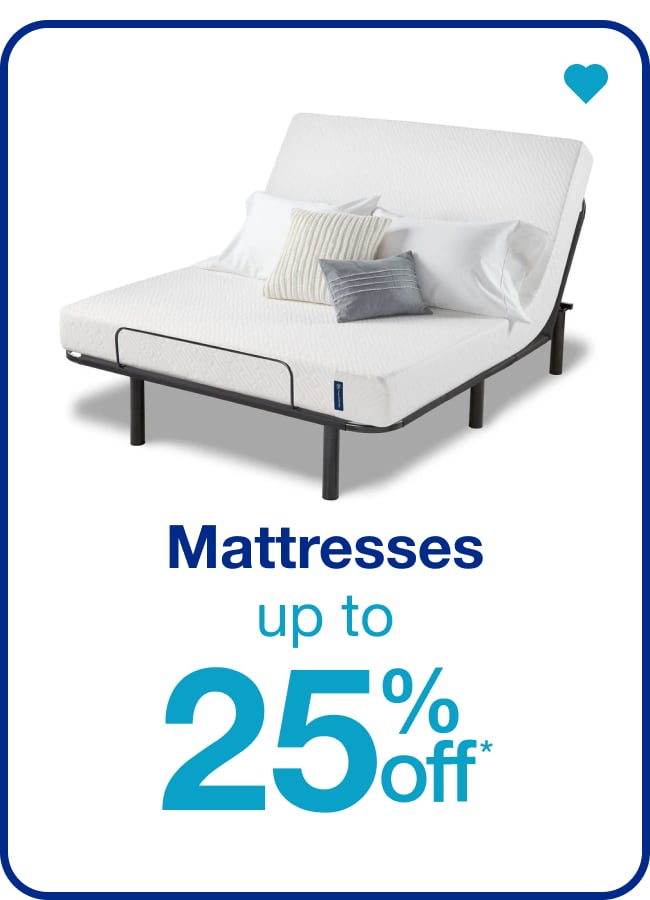 Mattresses Up to 25% Off â€” Shop Now!