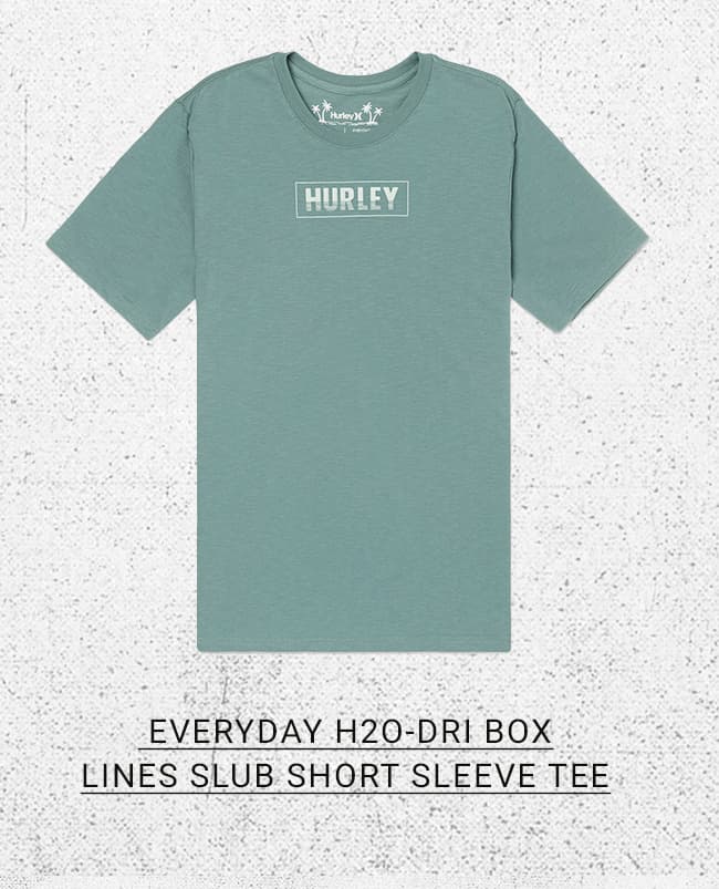 Everyday H2o-dri Box Lines Slub Short Sleeve Tee