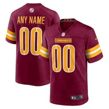  Nike Burgundy  Game Custom Player Jersey