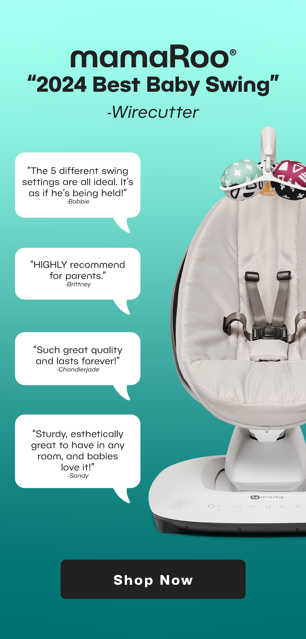 MamaRoo "2024 Best Baby Swing" -Wirecutter