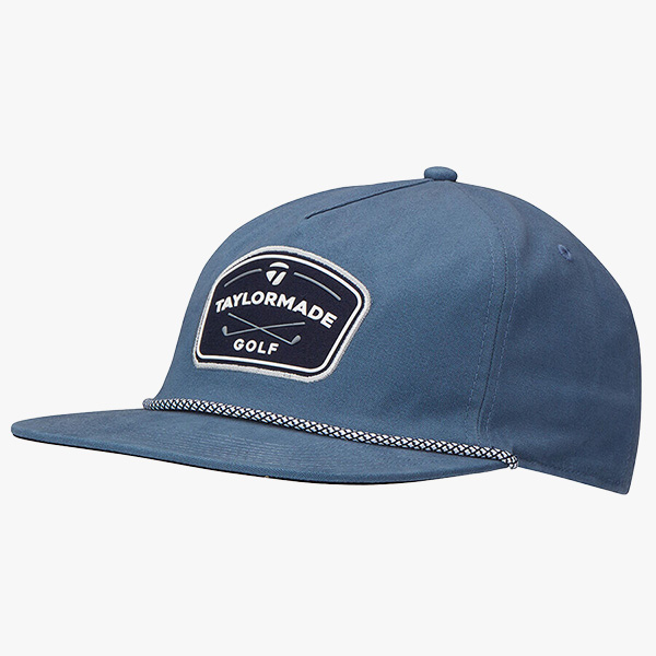 Daytona Rope Snapback Hat in Blue