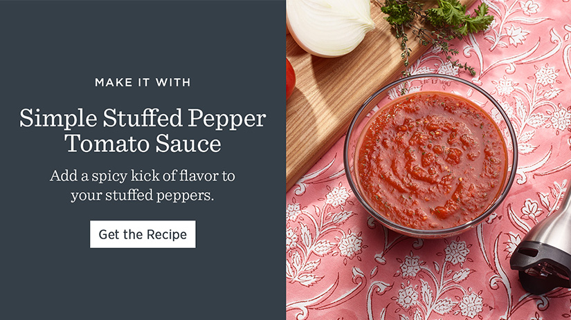 Simple Stuffed Pepper Tomato Sauce